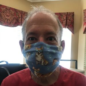 Corgi face mask